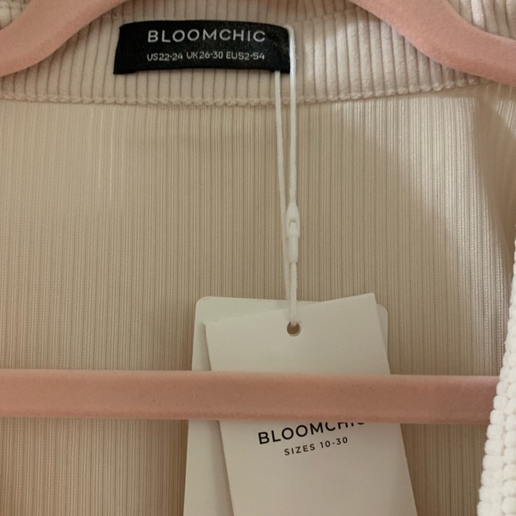 BloomChic Cream Utility Jacket with Peplum Waist - Picture 2 of 2